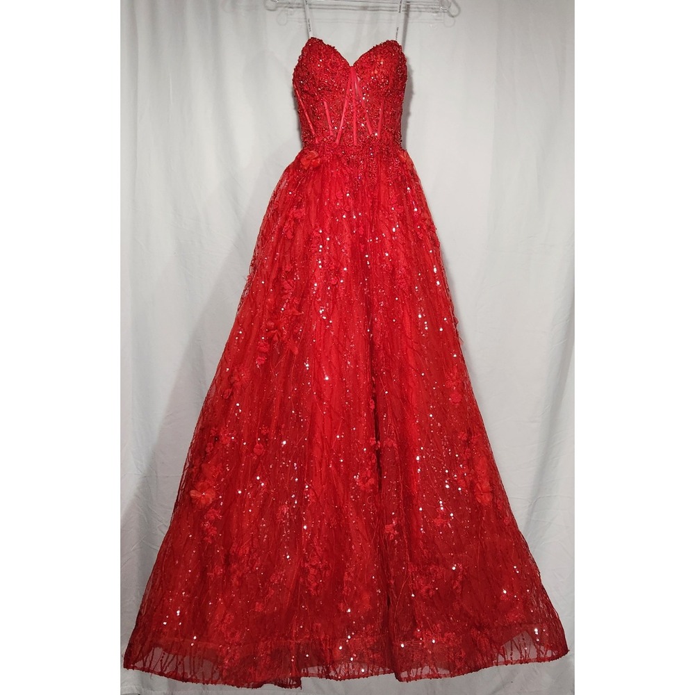 Sherri Hill Red Prom Dress